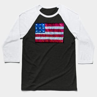 Rustic American Flag Baseball T-Shirt